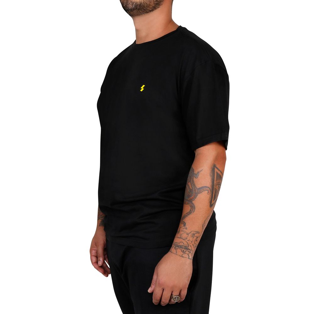 Camiseta Masculina Básica Lisa 100% Algodão Preta