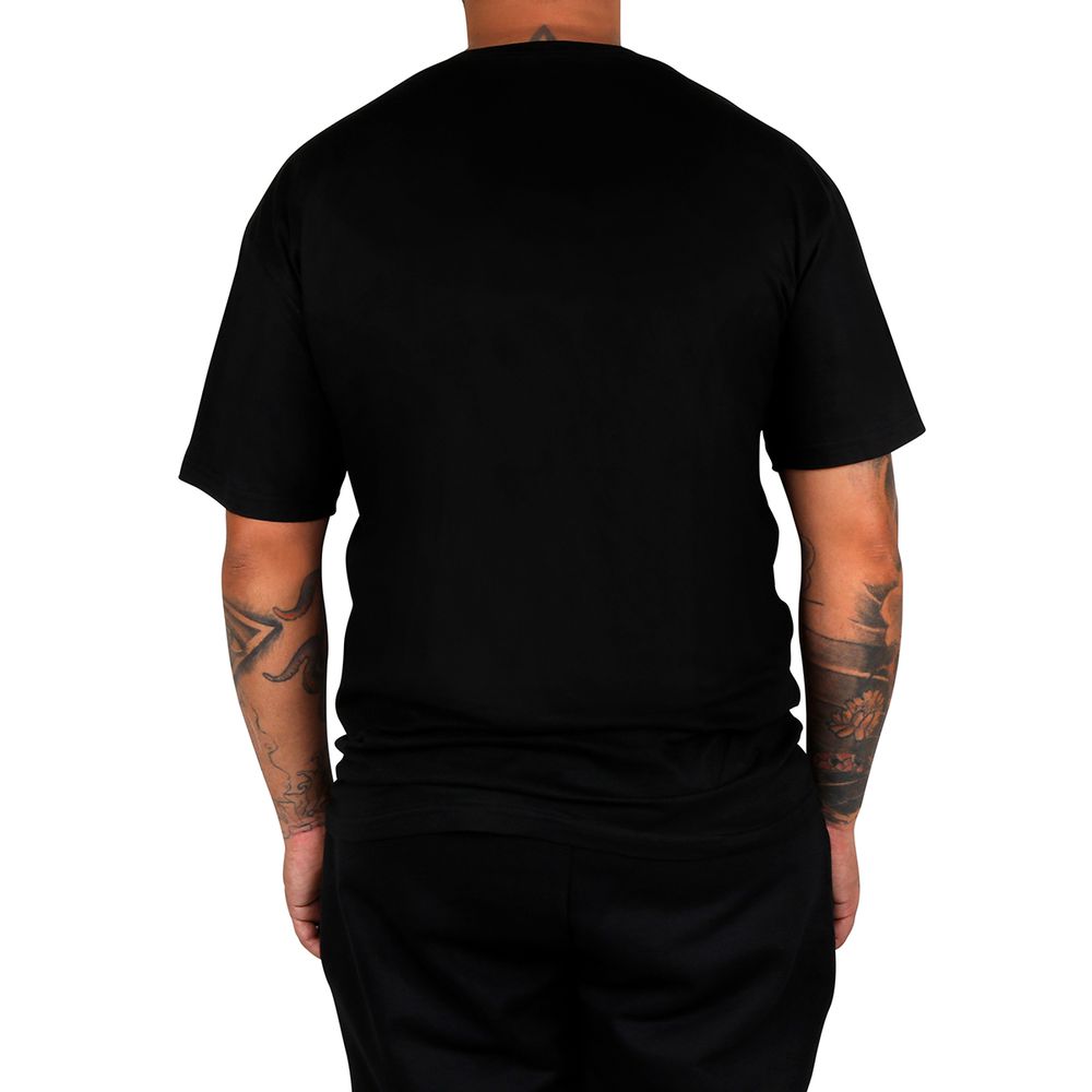 Camiseta Masculina Básica Lisa 100% Algodão Preta