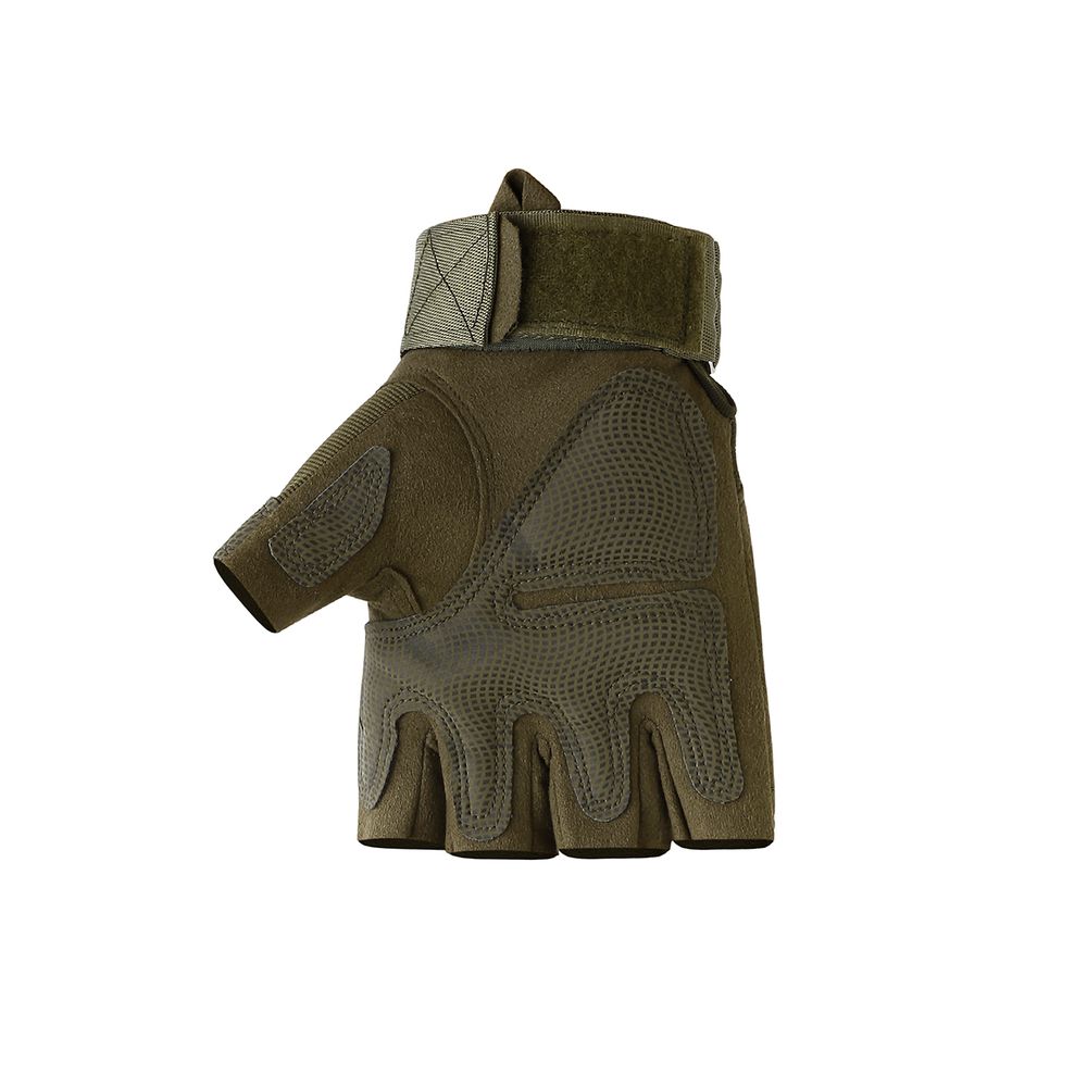 Luva Militar Tática Airsoft Paintball Meio Dedo Esportiva Verde