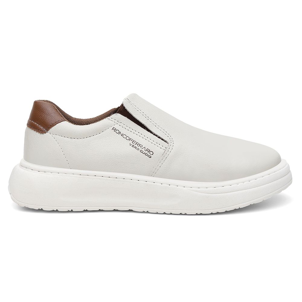 Sapatenis Lexus Couro Nobre Sport Fino Solado Nuvem Ronco Ferraro Off White