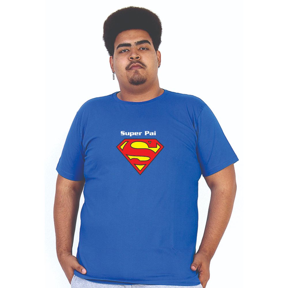 Camiseta Masculina Estampa Super Pai