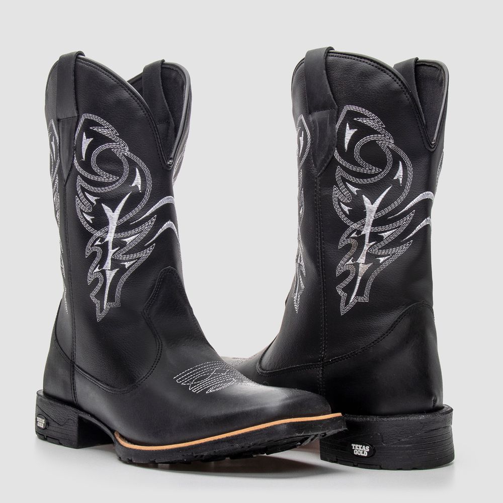 Bota Texana Delegada Preta