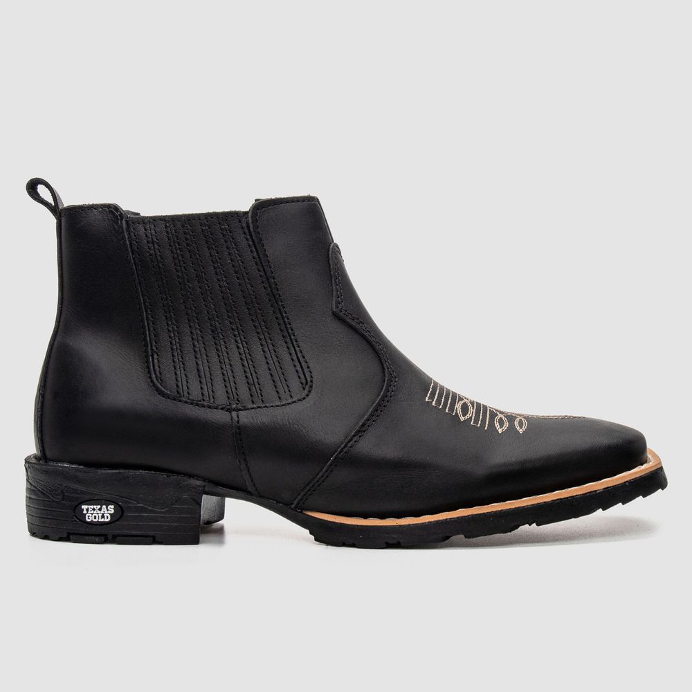 Bota Texana Masculina Boston Cano Curto - TEXAS GOLD
