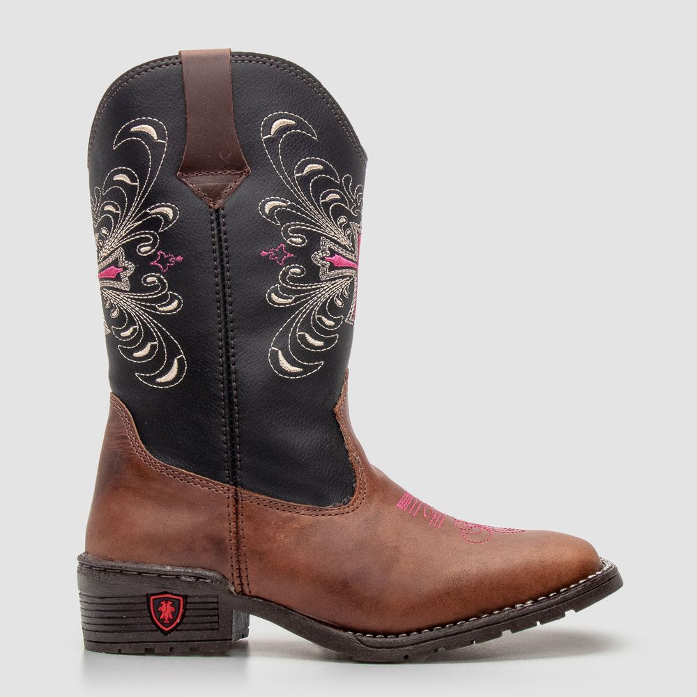 Bota Texana Infantil Flora