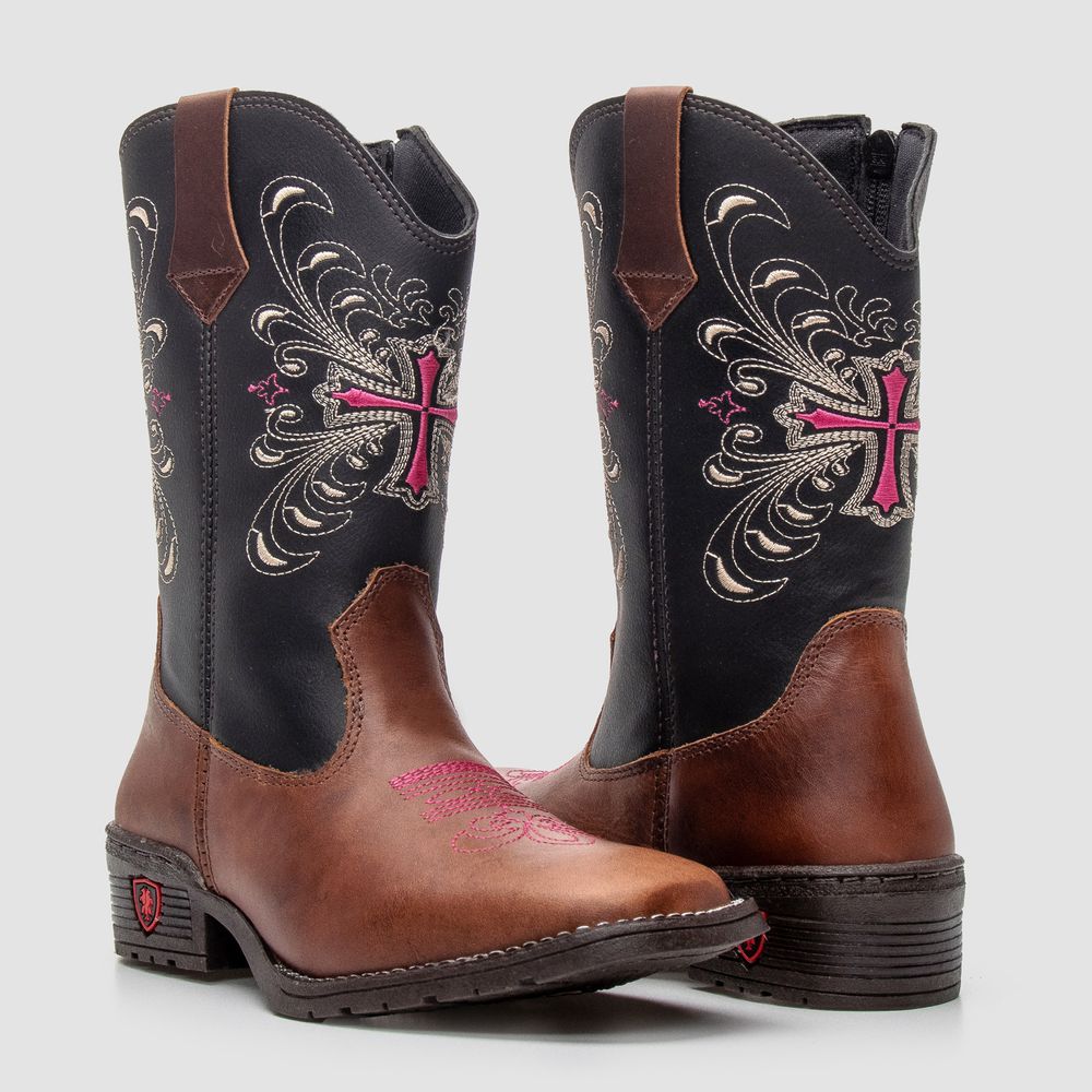 Bota Texana Infantil Flora