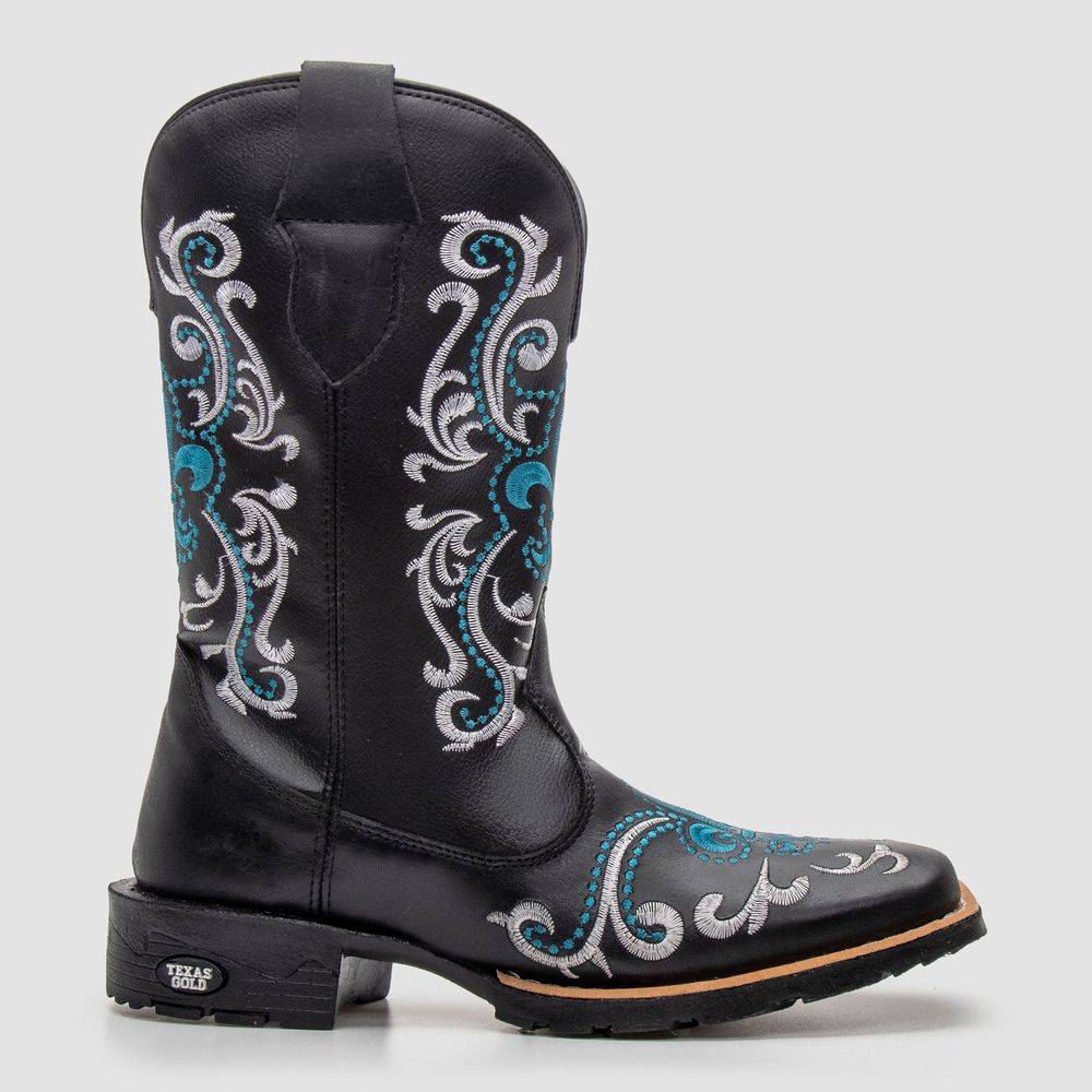 Bota Texana Flor de Lis