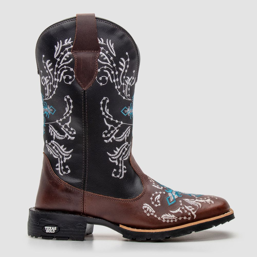 Bota Texana Feminina Cruz Azul