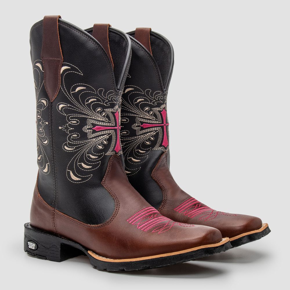 Bota Texana Feminina Flora - TEXAS GOLD