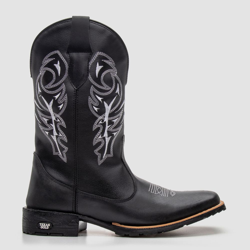 Bota Texana Delegada Preta