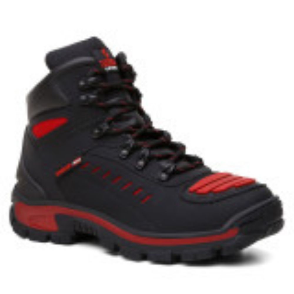 Bota Adventure Motors Preto e Vermelho