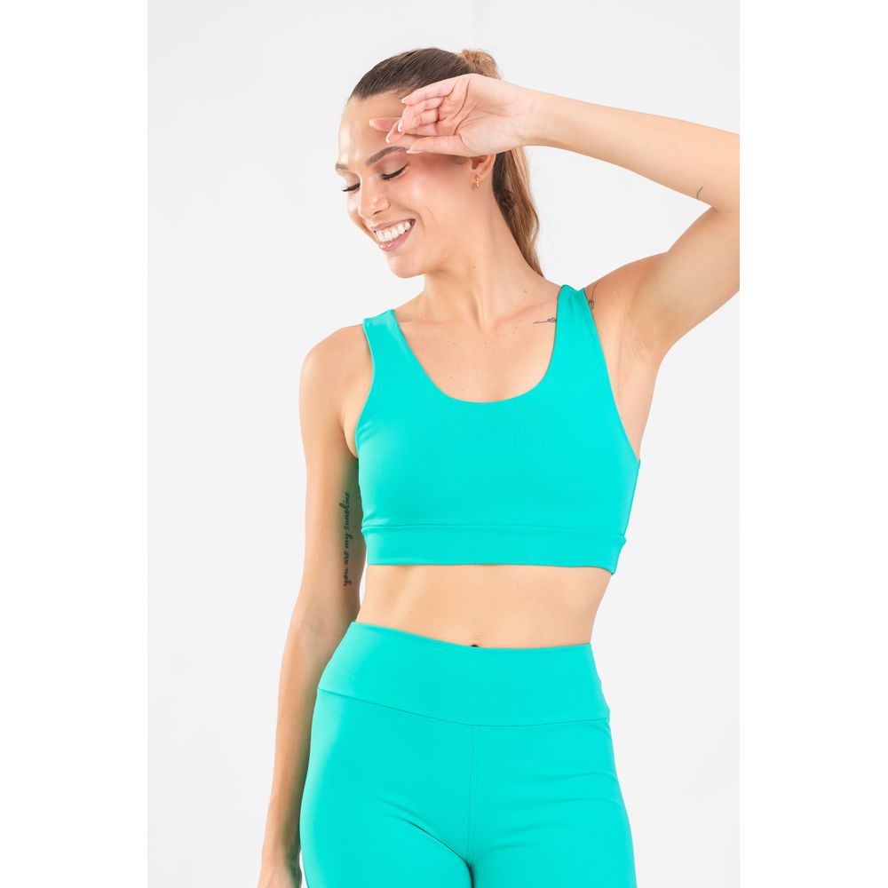 Top Cropped Regata Fitness - Verde Laguna