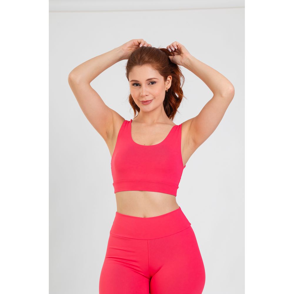 Top Cropped Regata Fitness - Coral