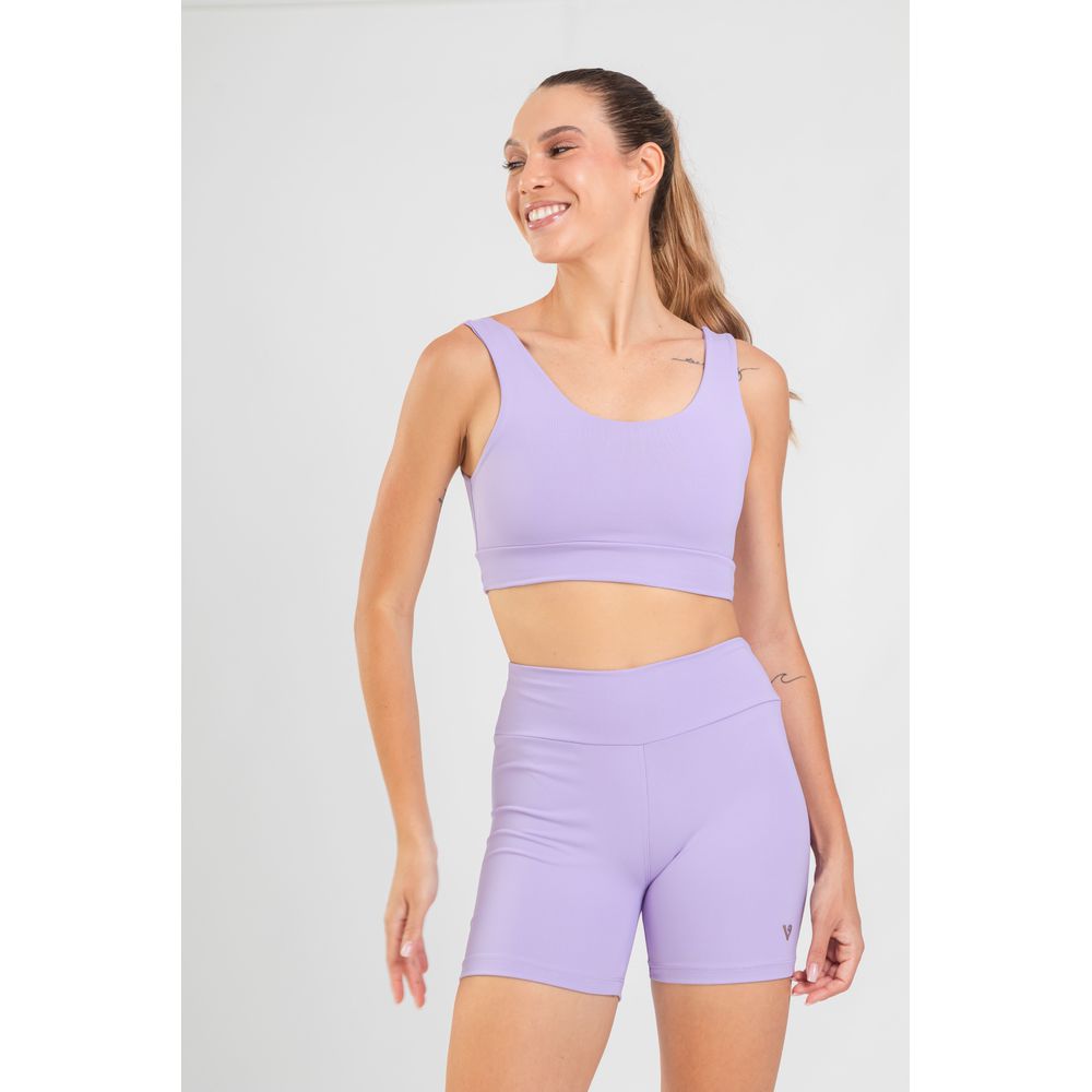 Top Cropped Regata Fitness - Lavanda