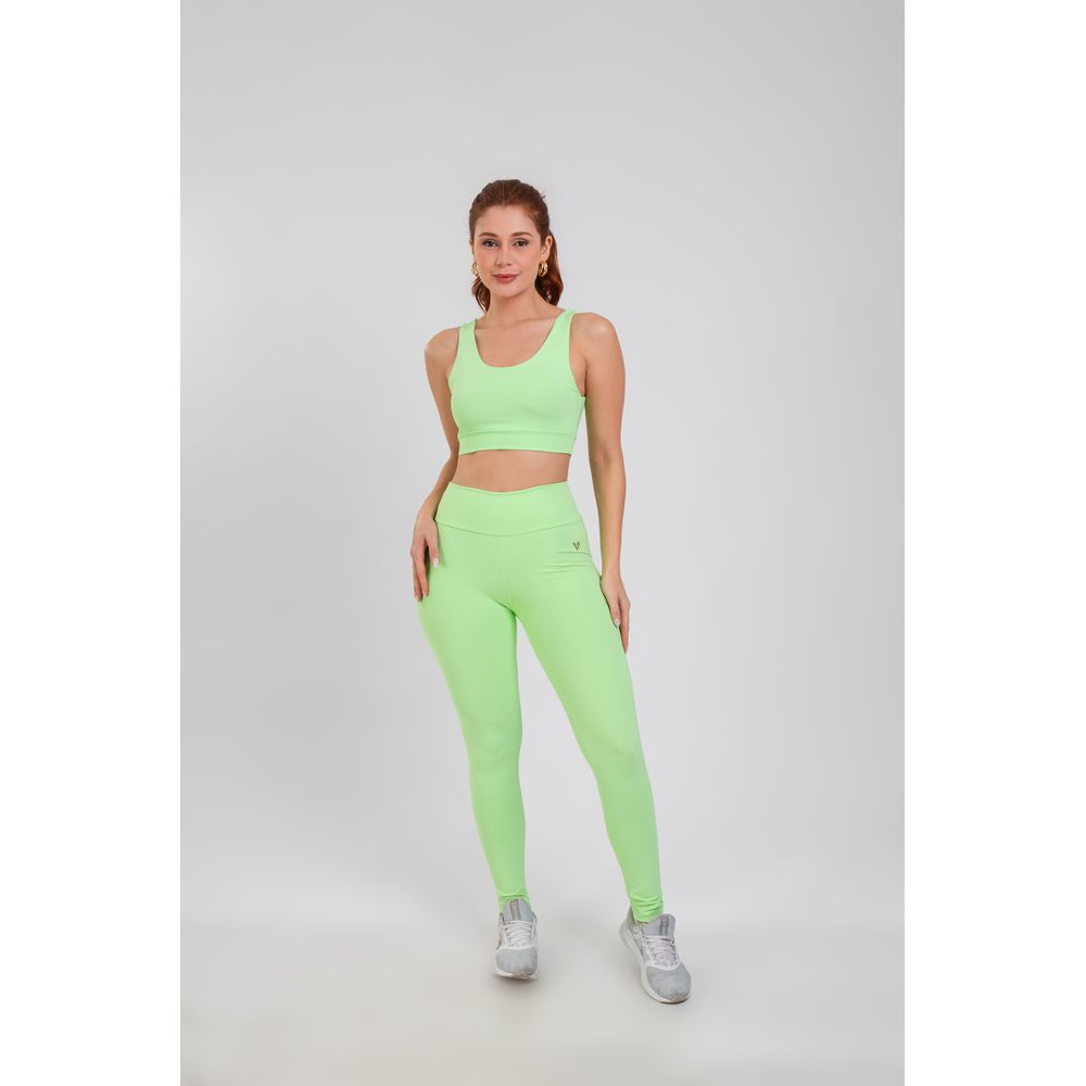 Calça Legging Feminina Básica - Verde pixy