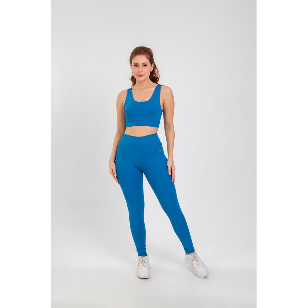 Calça Legging Feminina Básica - Azul Marine