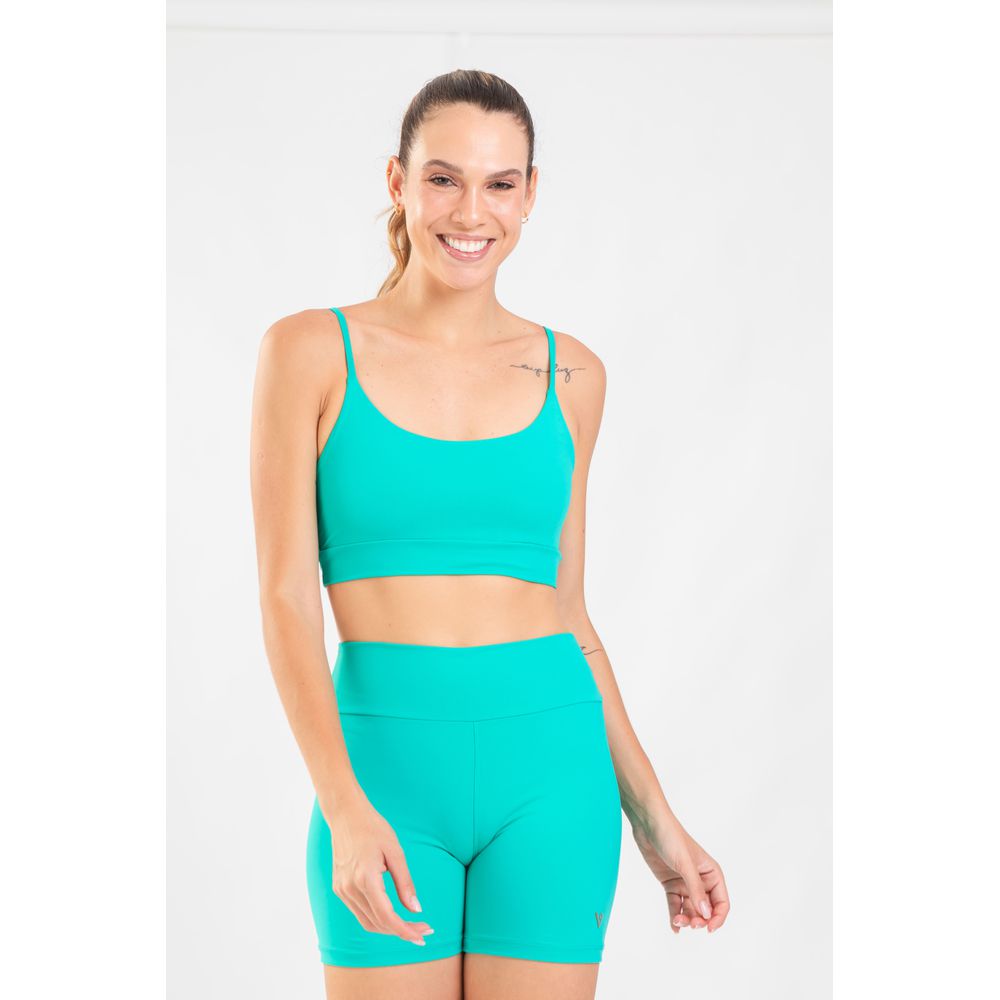 Top Alcinha Fitness - Verde Laguna