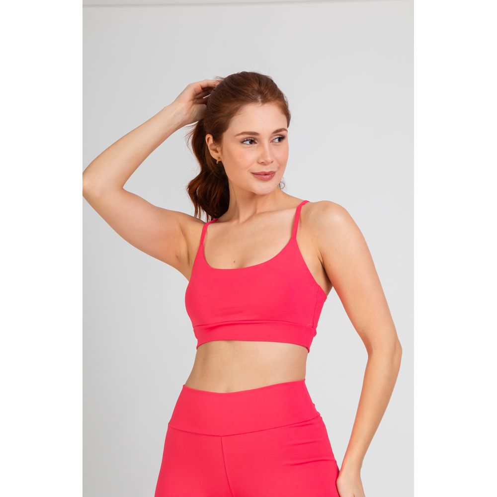 Top Alcinha Fitness - Coral