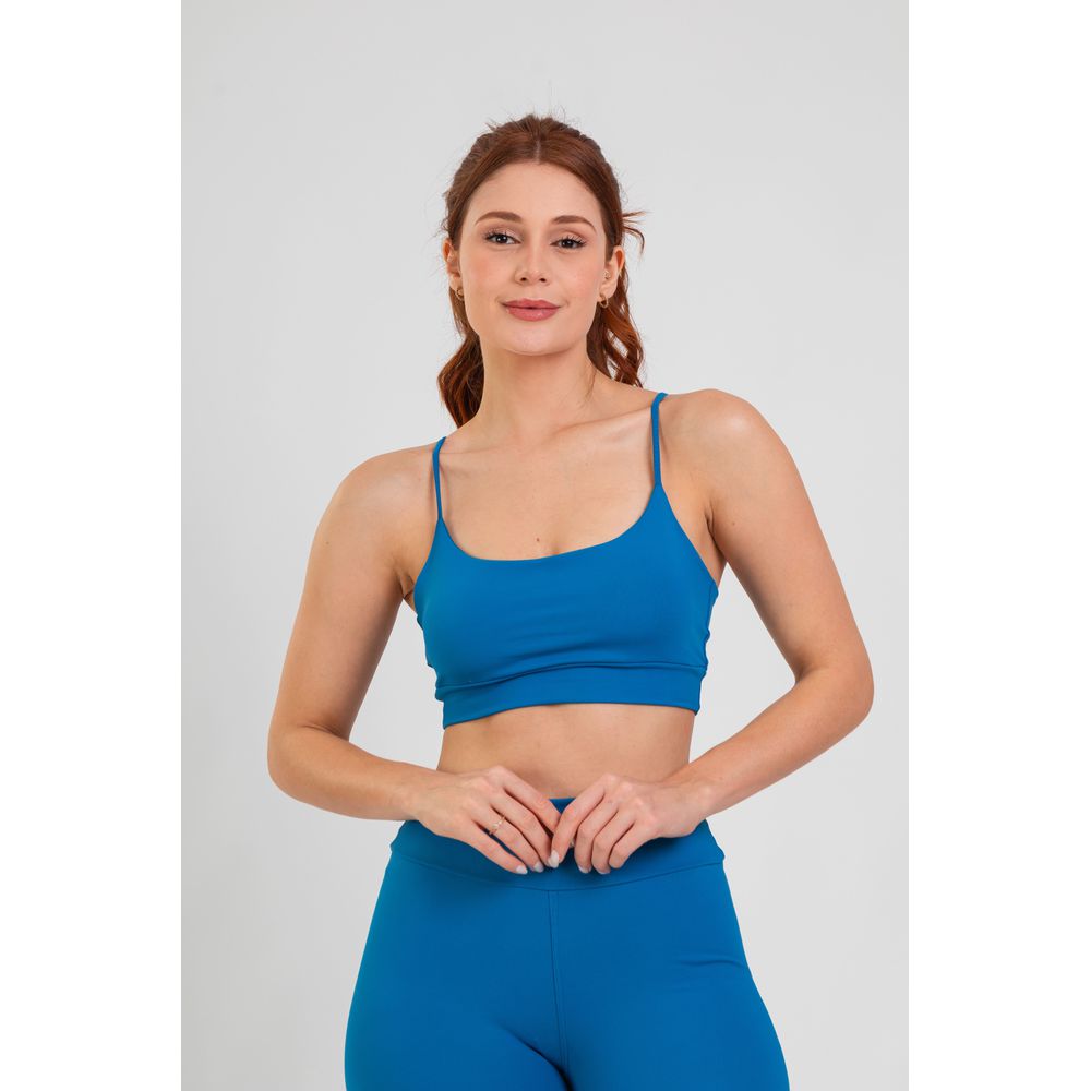 Top Alcinha Fitness - Azul Marine