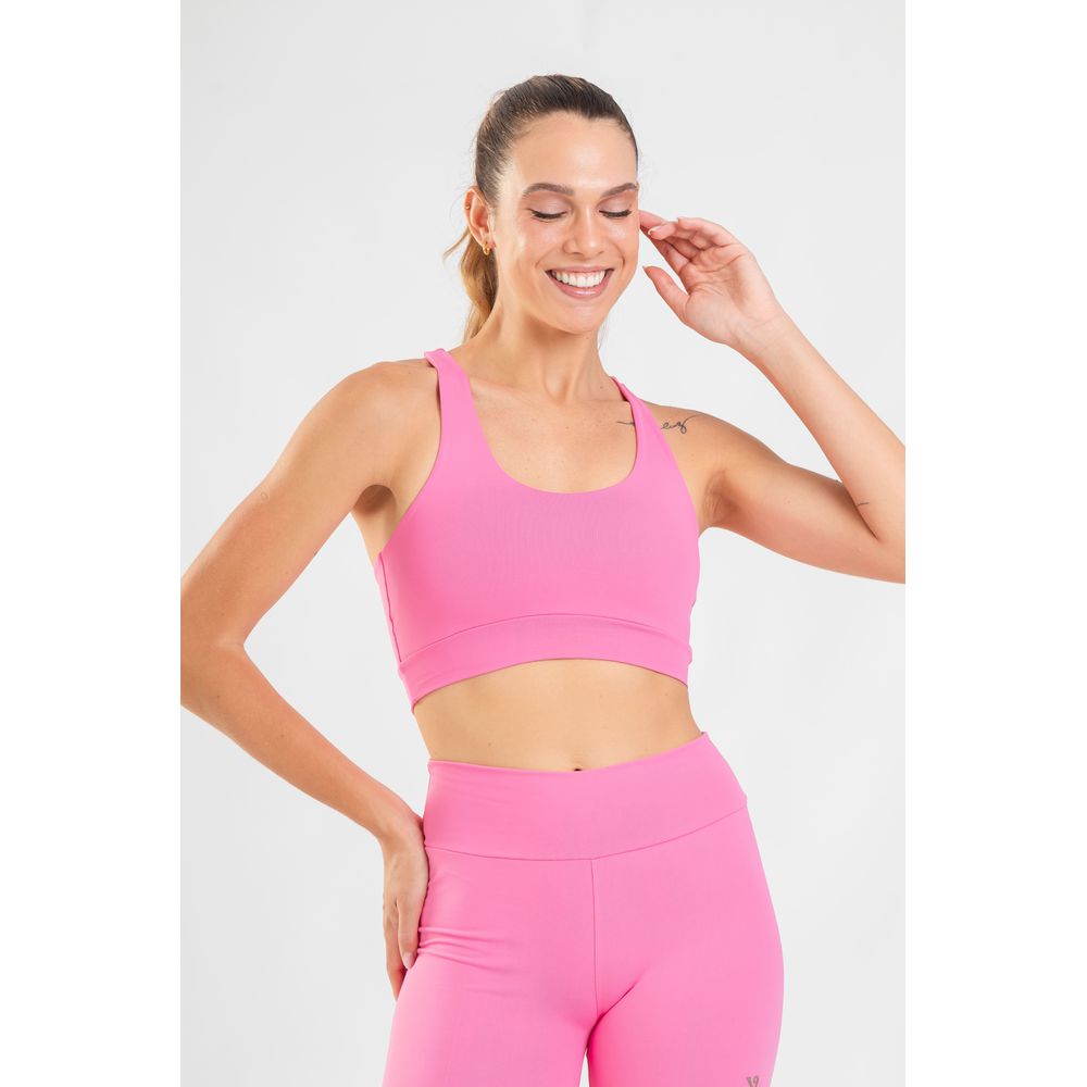 Top Nadador Fitness - Rosa Pop Pink