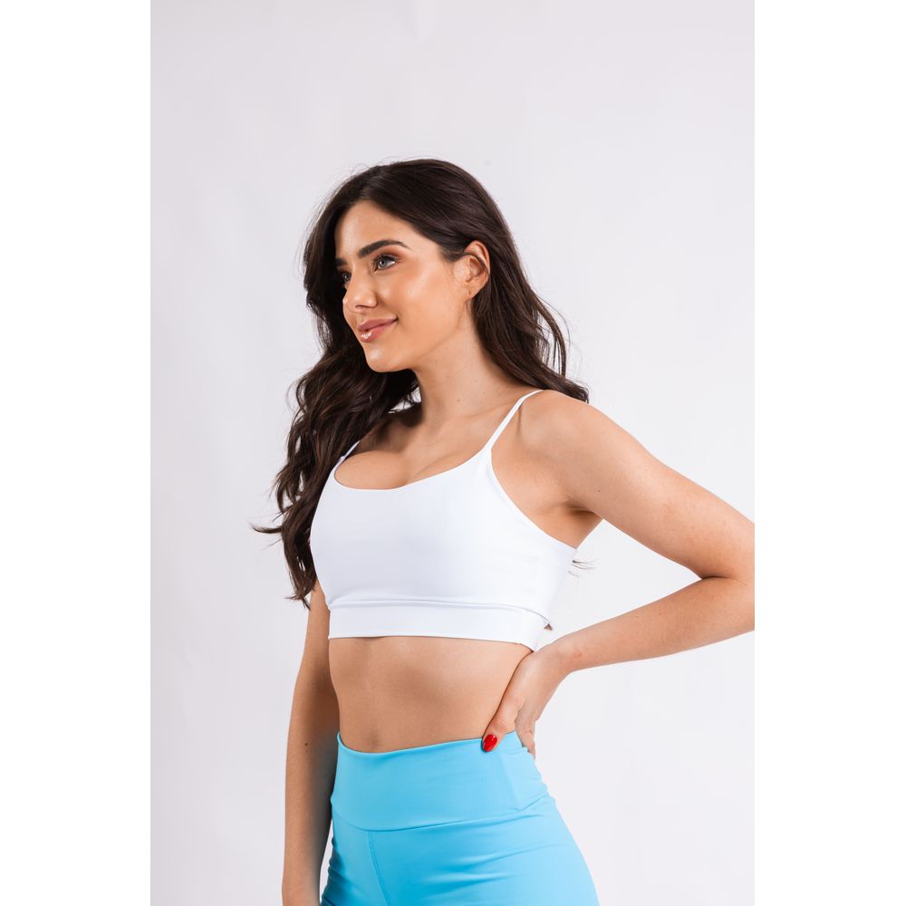 Top Alcinha Fitness - Branco