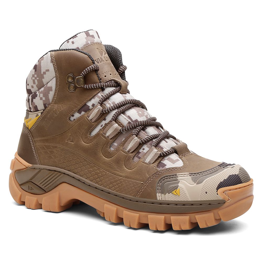 Bota Kansas em Couro Legítimo com Bota Com C.A. 50... - Via Livre Boots