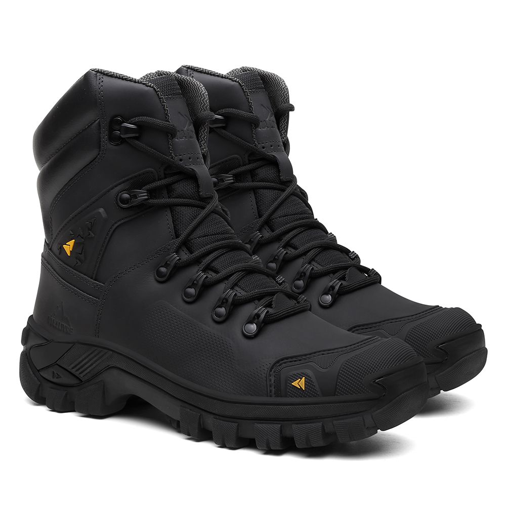 Coturno Vegas em Couro Legítimo Bota Com C.A. 50.8... - Via Livre Boots