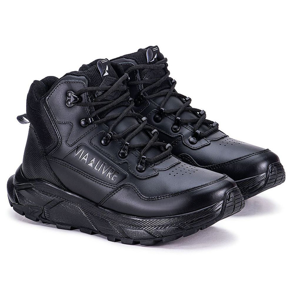 Coturno Masculino Hunter Bota Em Couro Original So... - Via Livre Boots