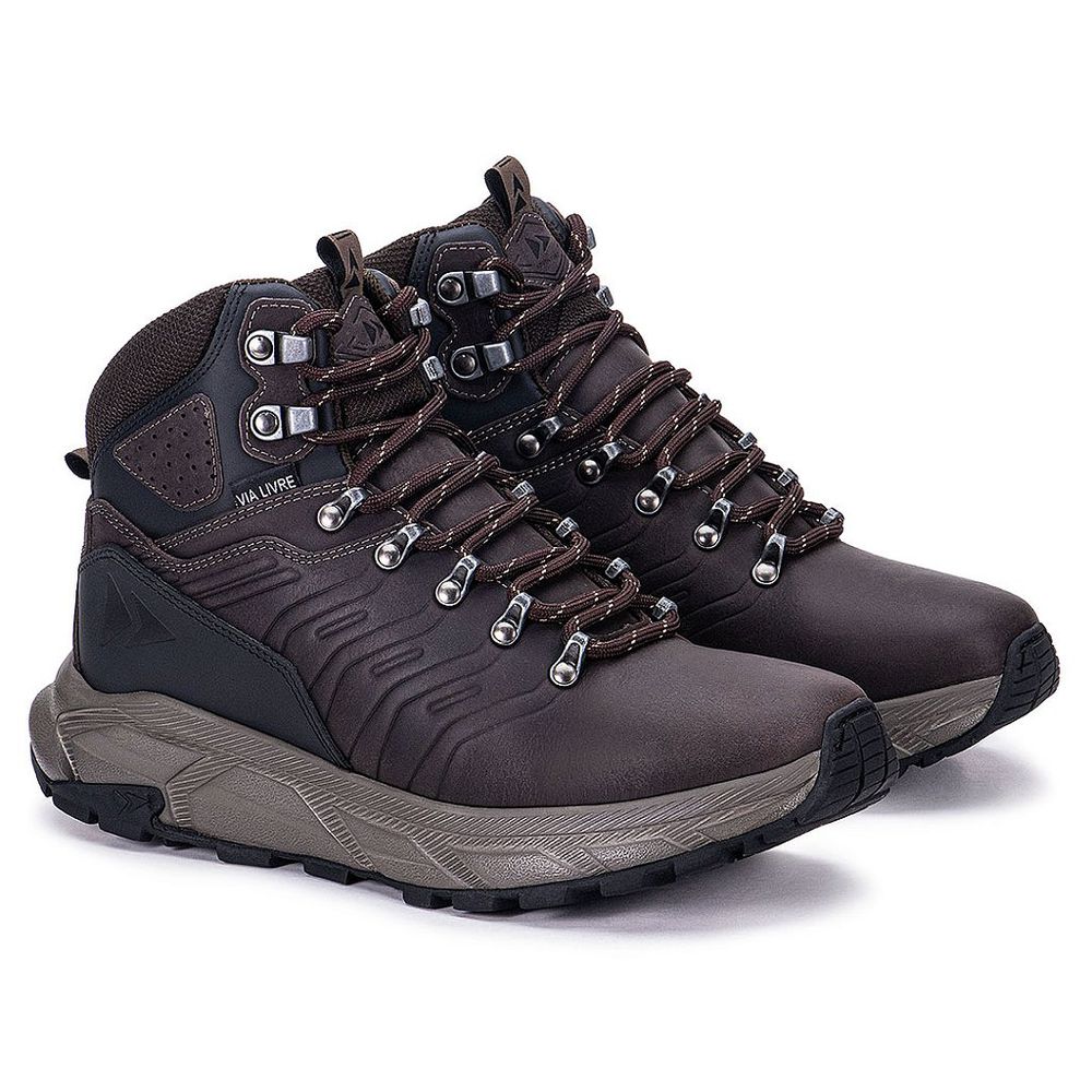 Coturno Titan Masculino Em Couro Solado EVA Macio ... - Via Livre Boots