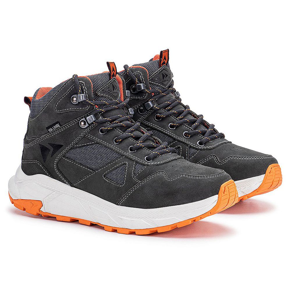 Bota Prime Masculina Original Coturno Couro Resist... - Via Livre Boots
