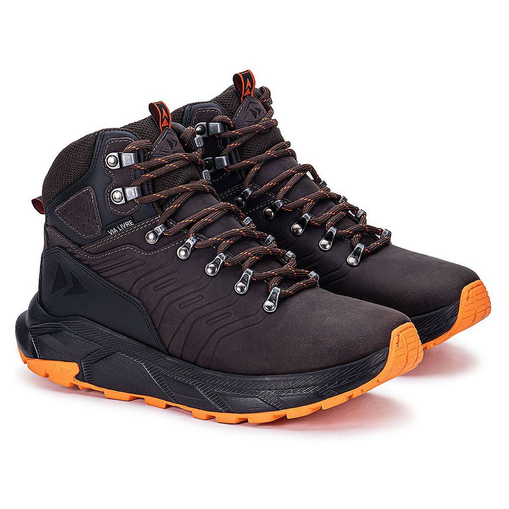 Coturno Titan Masculino Em Couro Solado EVA Macio ... - Via Livre Boots