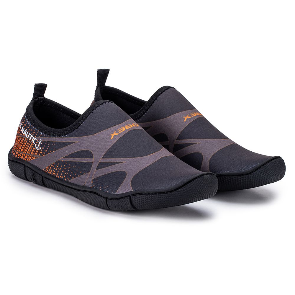 Sapatilha Aquática Cachoeira Via Nautic Lançamento - Cinza e laranja - Via Livre Boots