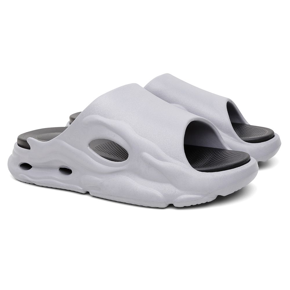 Chinelo Masculino Slide Extra Leve Confortavel - Envio Rápido - Cinza - Via Livre Boots