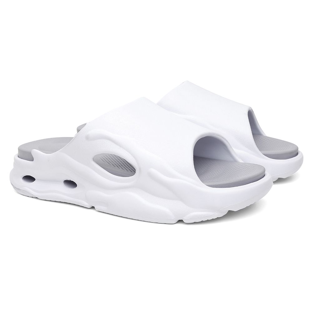 Chinelo Masculino Slide Extra Leve Confortavel - Envio Rápido - Branco - Via Livre Boots