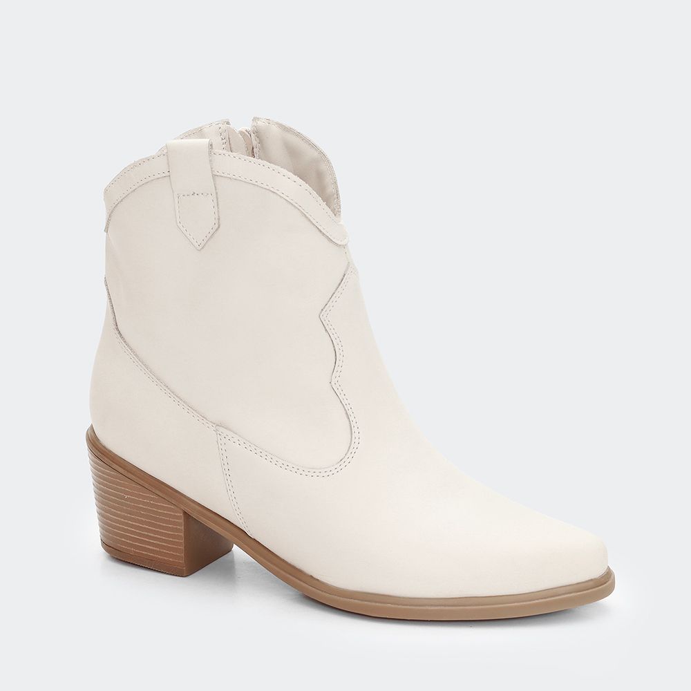 Bota Villa Griffe Western Basic Off White - Villa Griffe