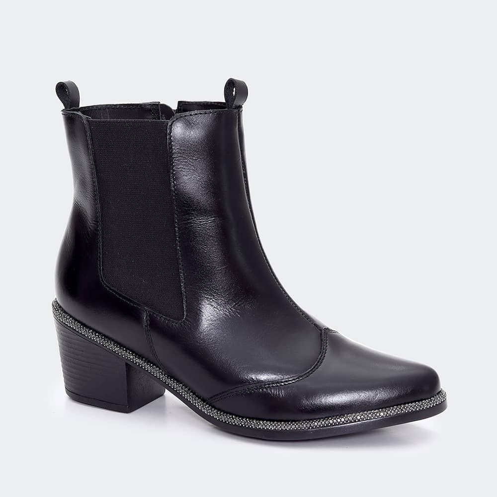 Bota Western Soft Preto - Villa Griffe