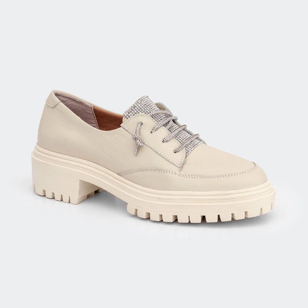 Mocassim Villa Griffe Star - Duda Off White - Villa Griffe