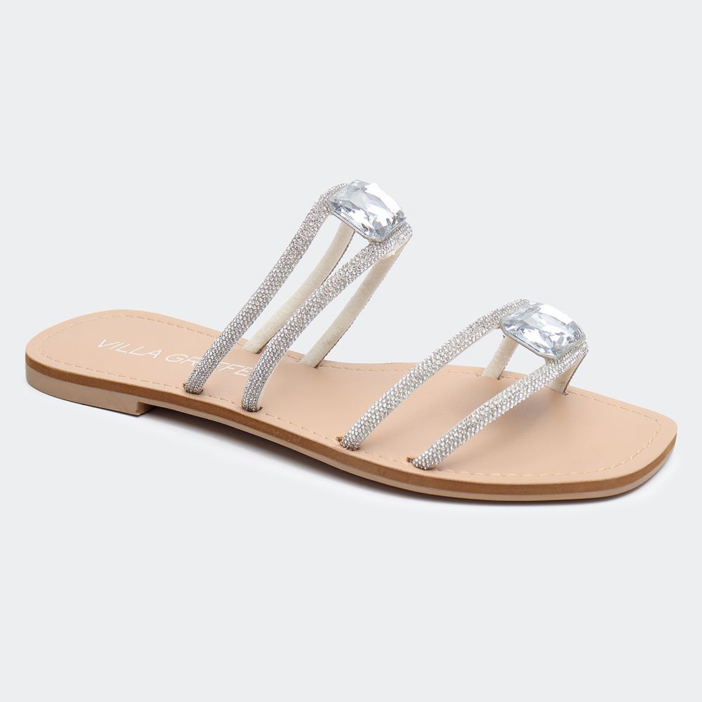 Rasteira Villa Griffe Tessa - Gata Off White - Villa Griffe
