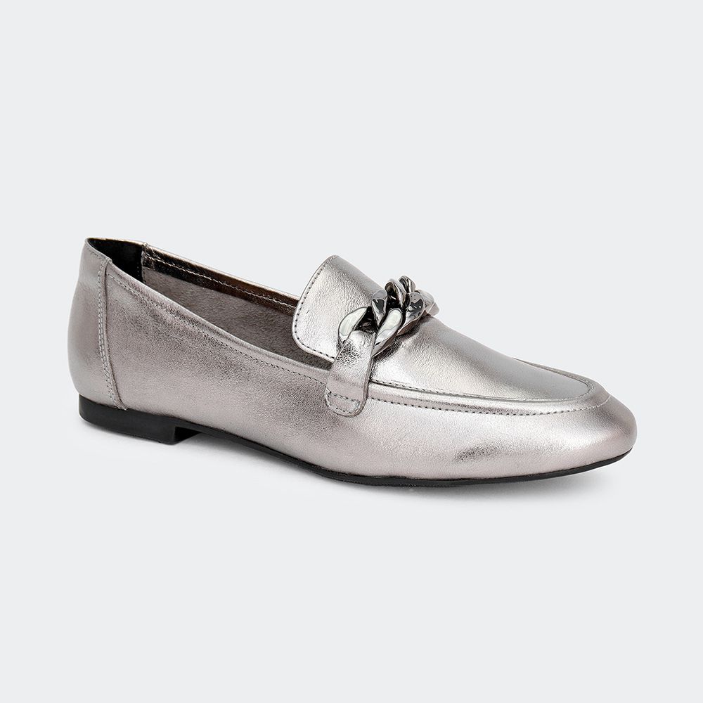 Loafer Villa Griffe Elos - Anne Prata Velho - Villa Griffe