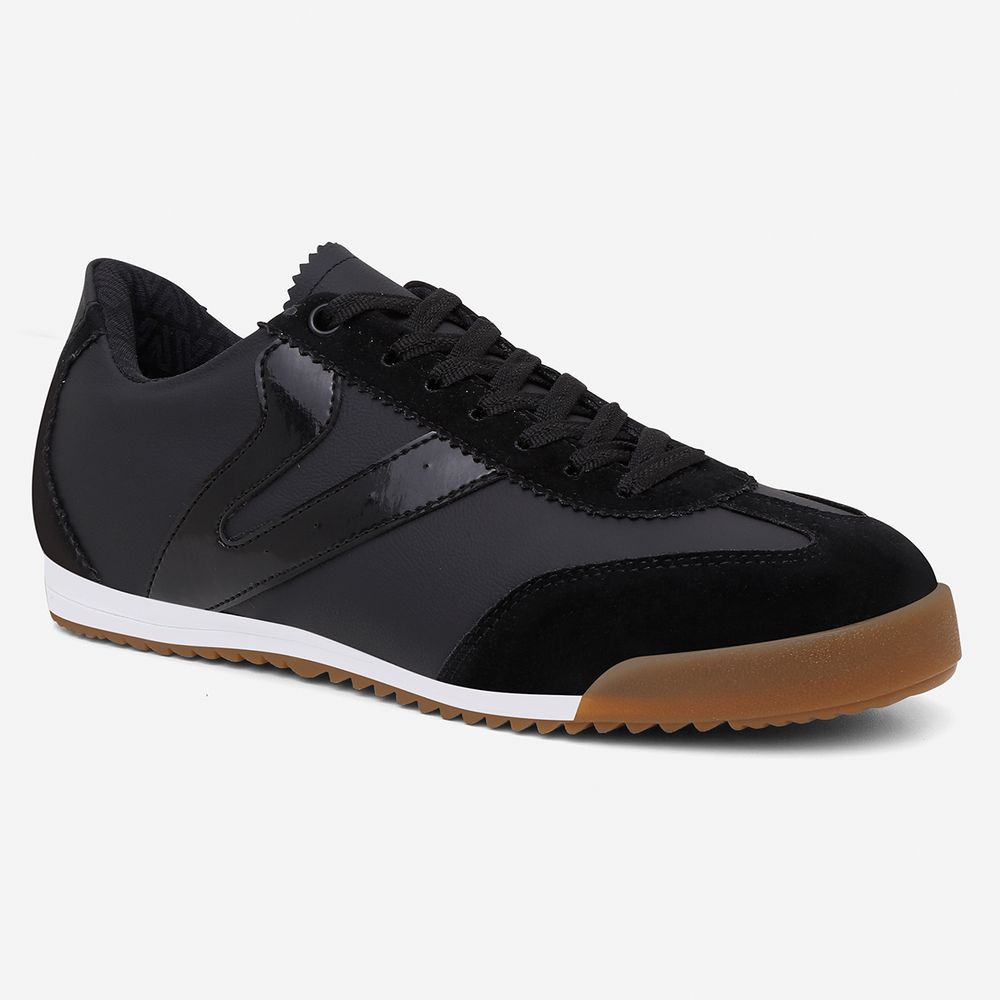 Tênis Feminino Couro Legítimo Naomi Casual Vittal Clássico Retrô