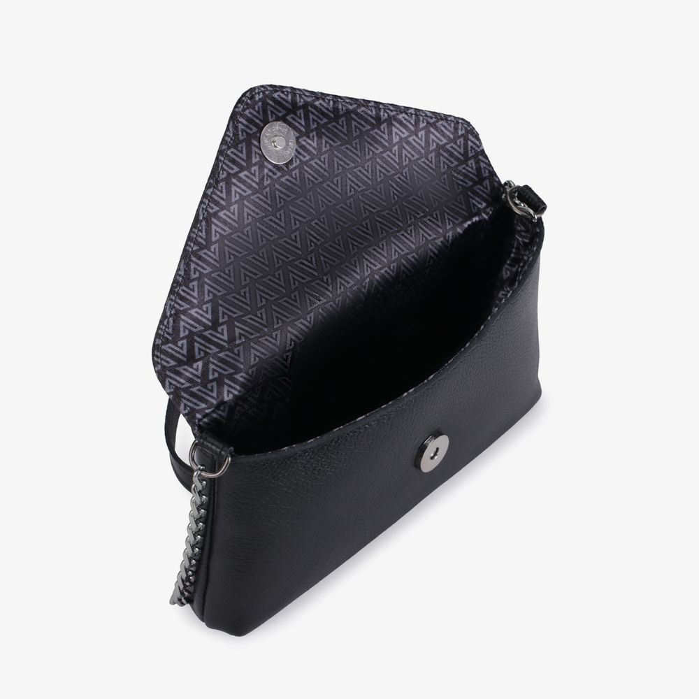 Bolsa Vittal Eloá em Couro Legítimo Preta