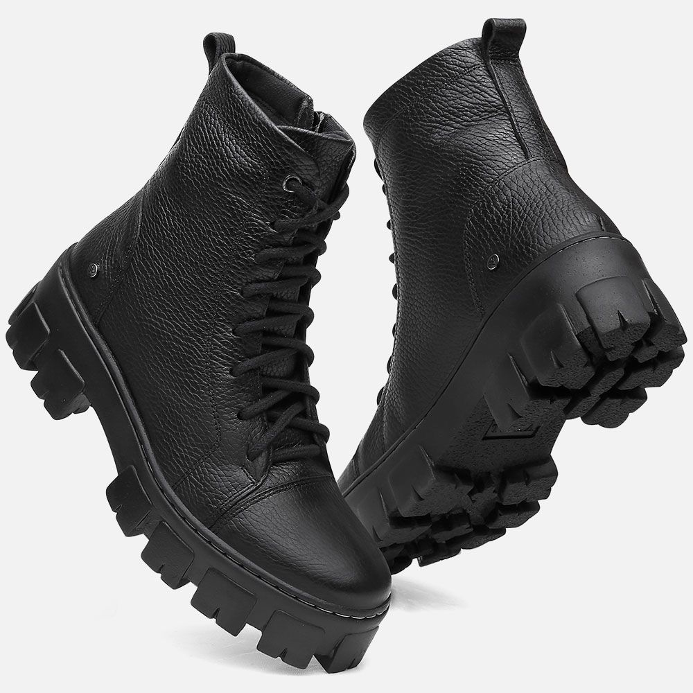 Bota Coturno Tratorada Vittal Buckle 