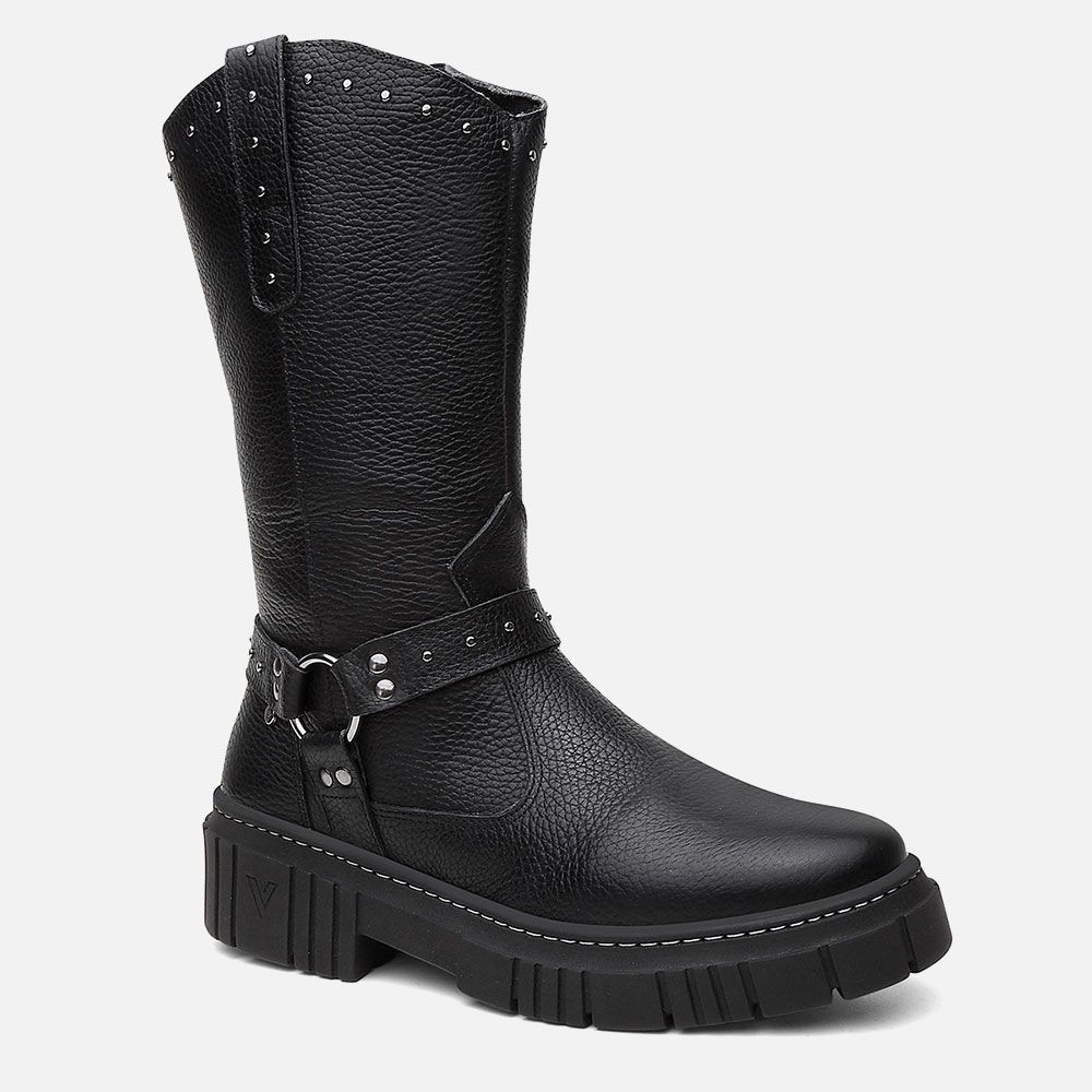 Bota Feminina Country Alice em Couro Legitimo com Fivela 