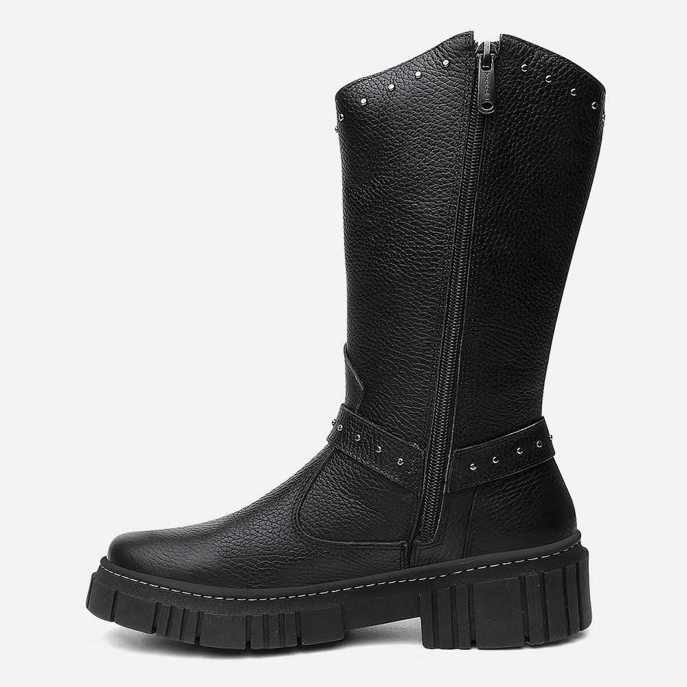 Bota Feminina Country Alice em Couro Legitimo com Fivela 