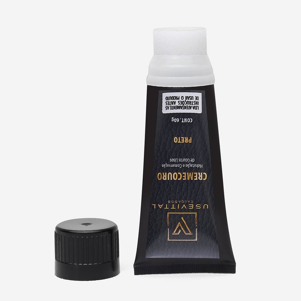 Creme Para Couro Lustrável Vittal Preto
