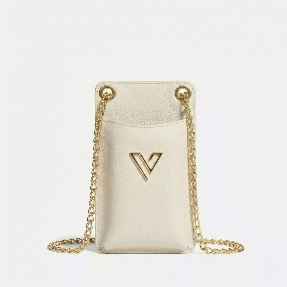 Porta Celular Vittal Kátia em Couro OffWhite