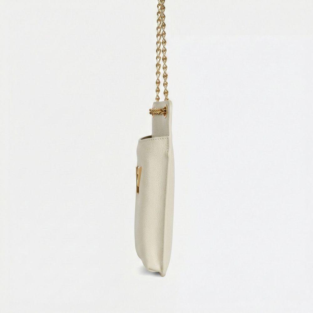 Porta Celular Vittal Kátia em Couro OffWhite