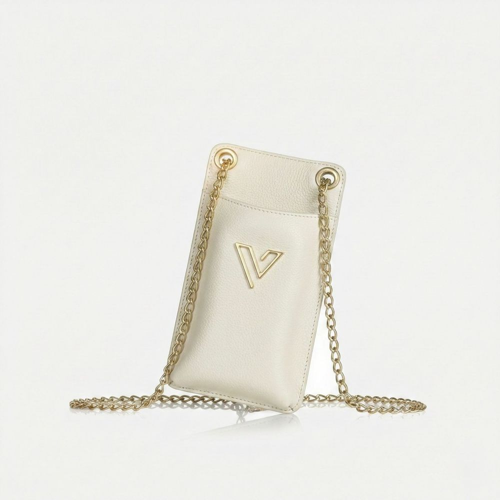 Porta Celular Vittal Kátia em Couro OffWhite