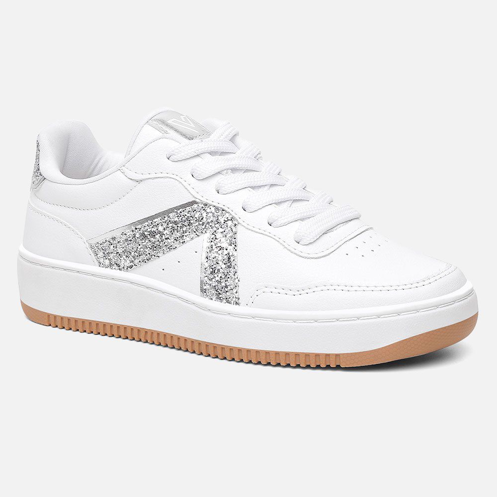 Tênis Feminino Casual Branco Vittal Eloá