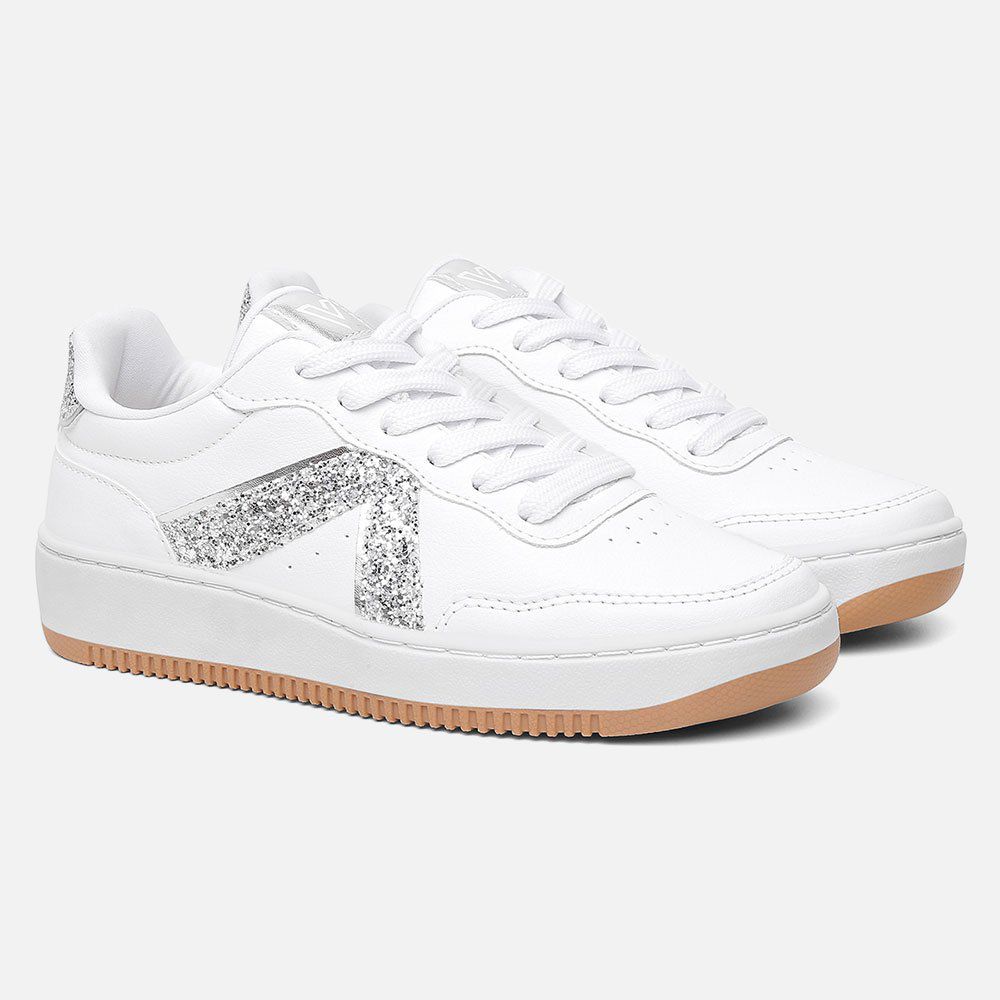 Tênis Feminino Casual Branco Vittal Eloá