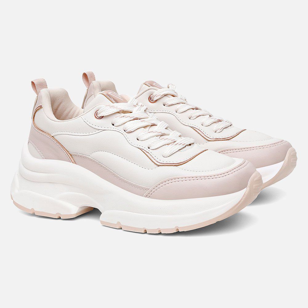 Tênis Feminino OffWhite Vittal Maya Solado Plataforma Confortável